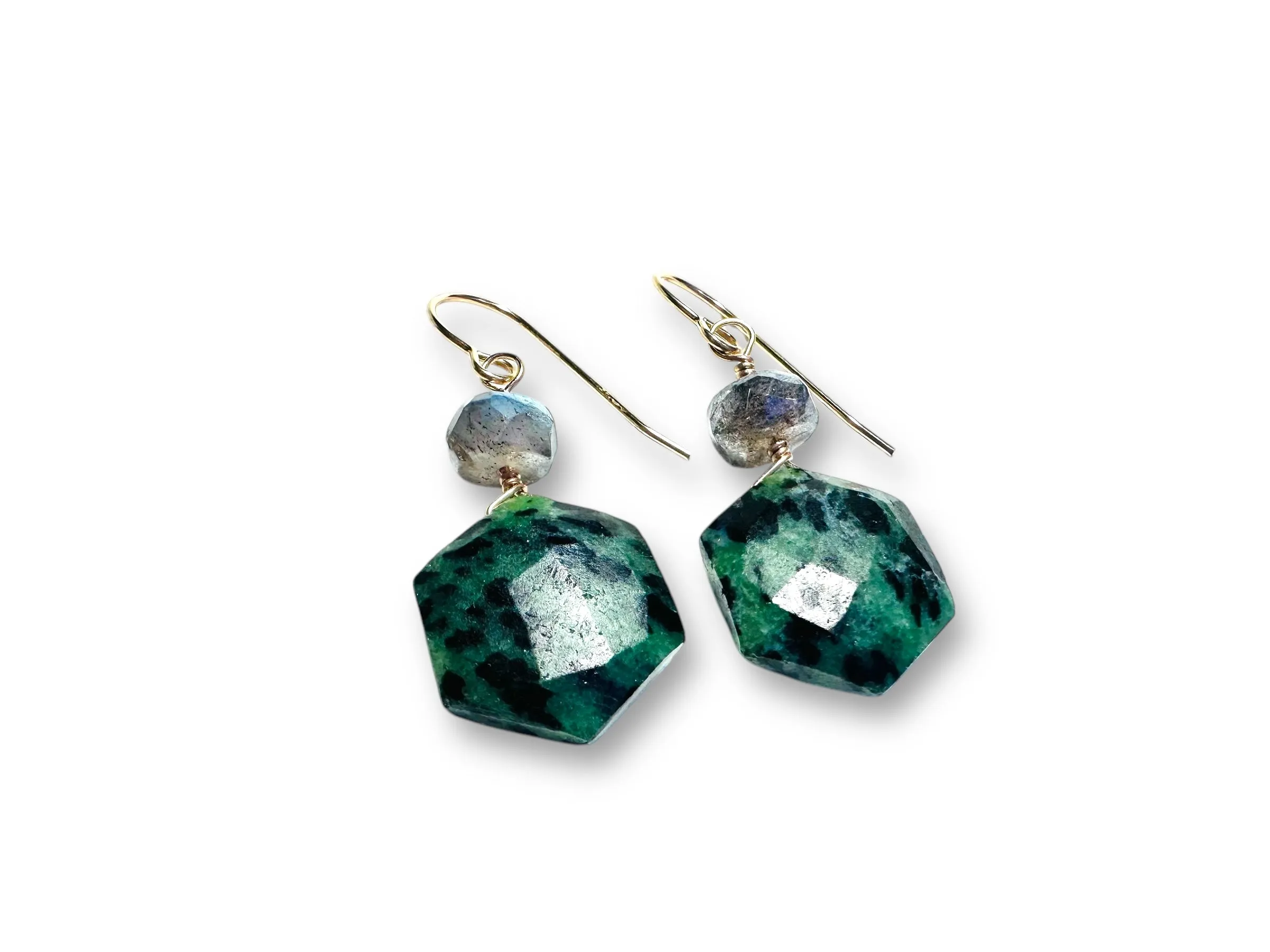 Ruby Zoisite Gemstone Earrings