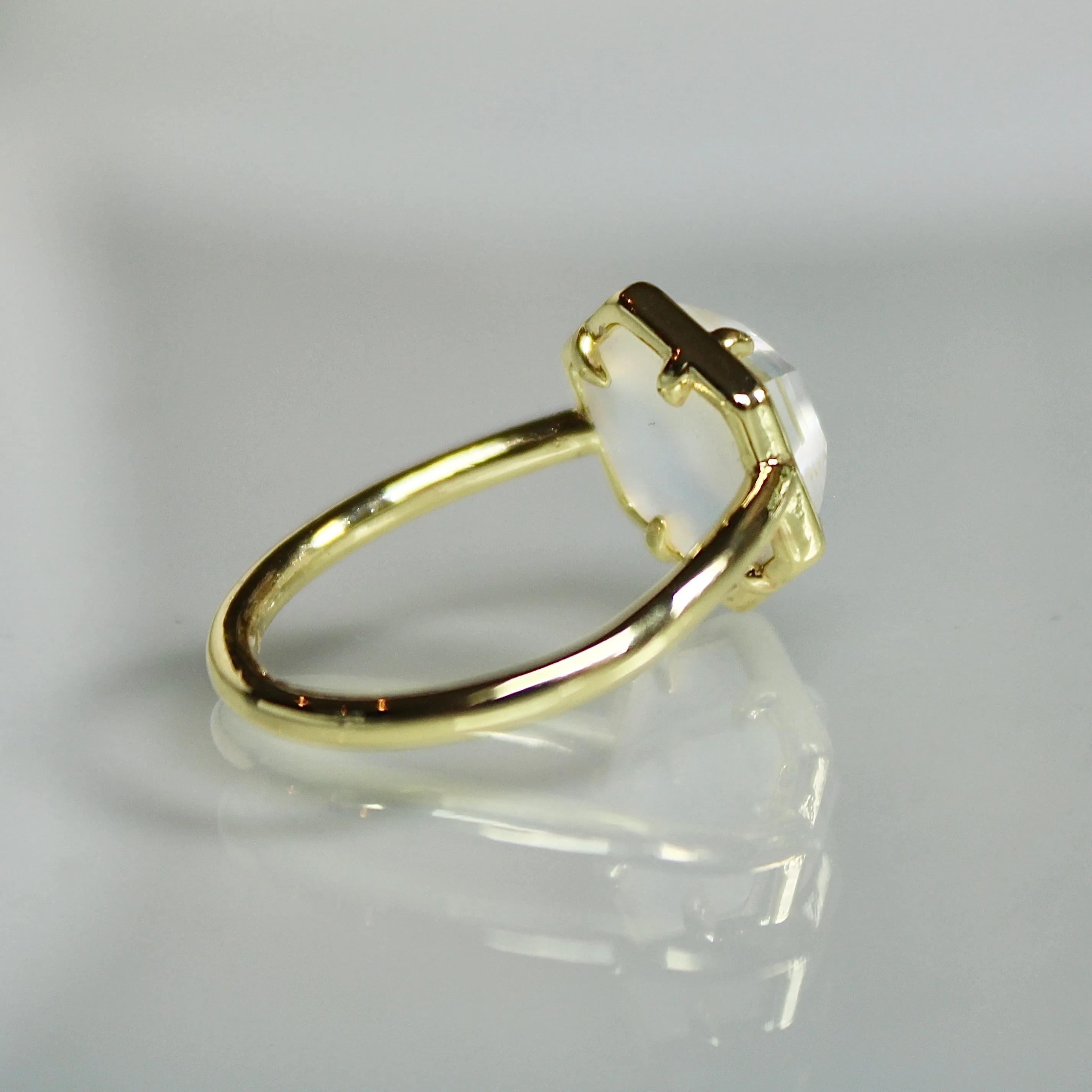 Sashi Mother of Pearl Hexagon Ring