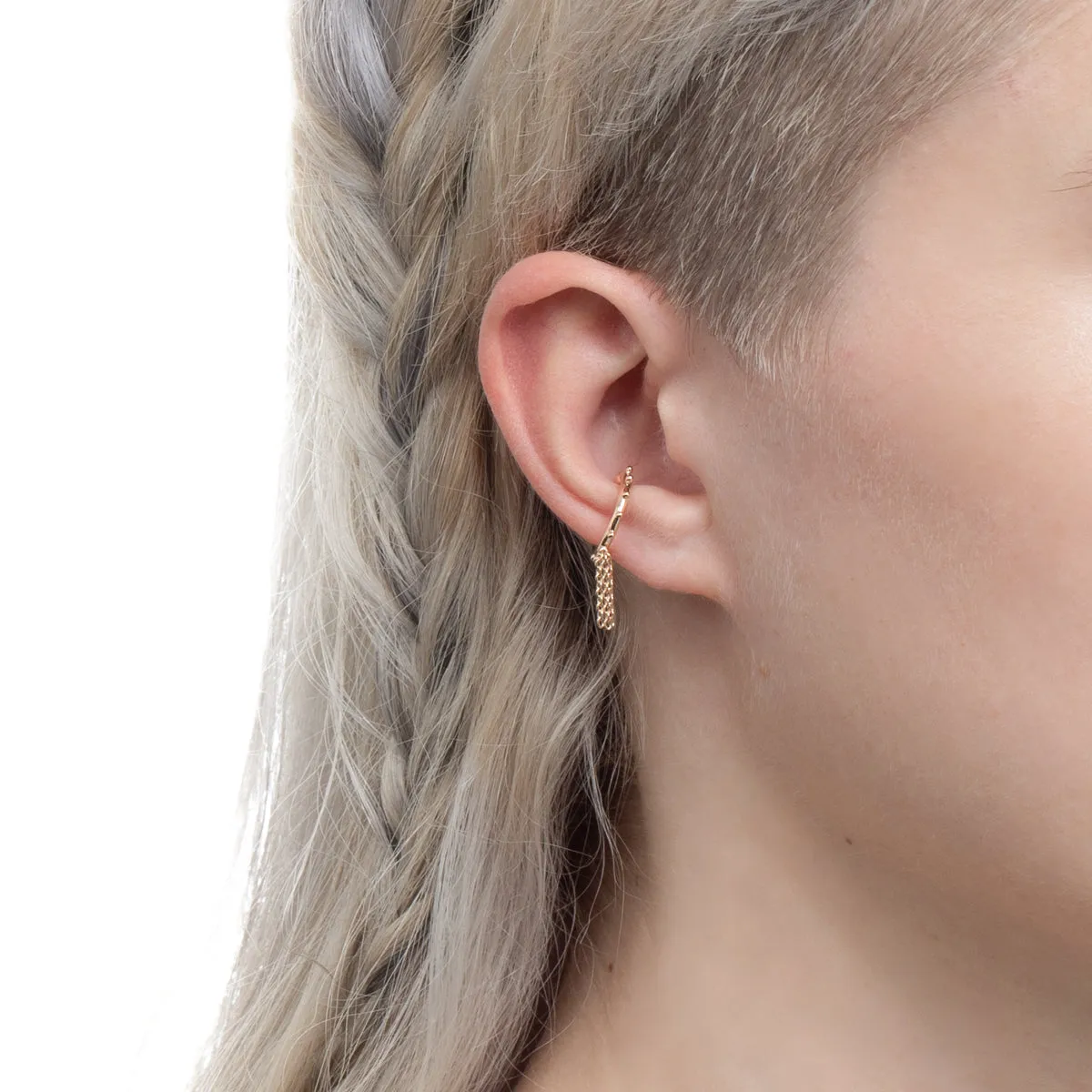 SEA ANEMONE Chain Ear Cuff