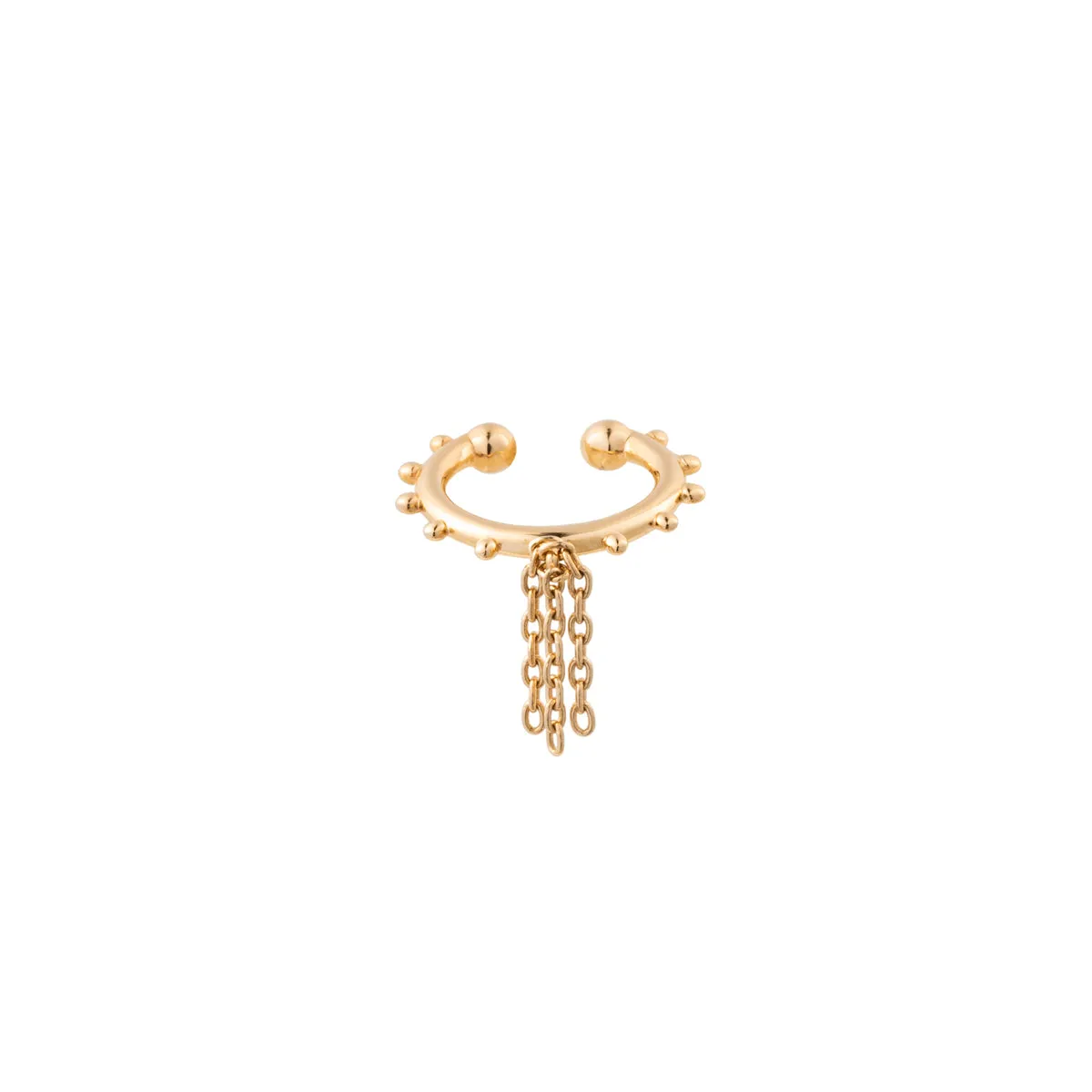 SEA ANEMONE Chain Ear Cuff