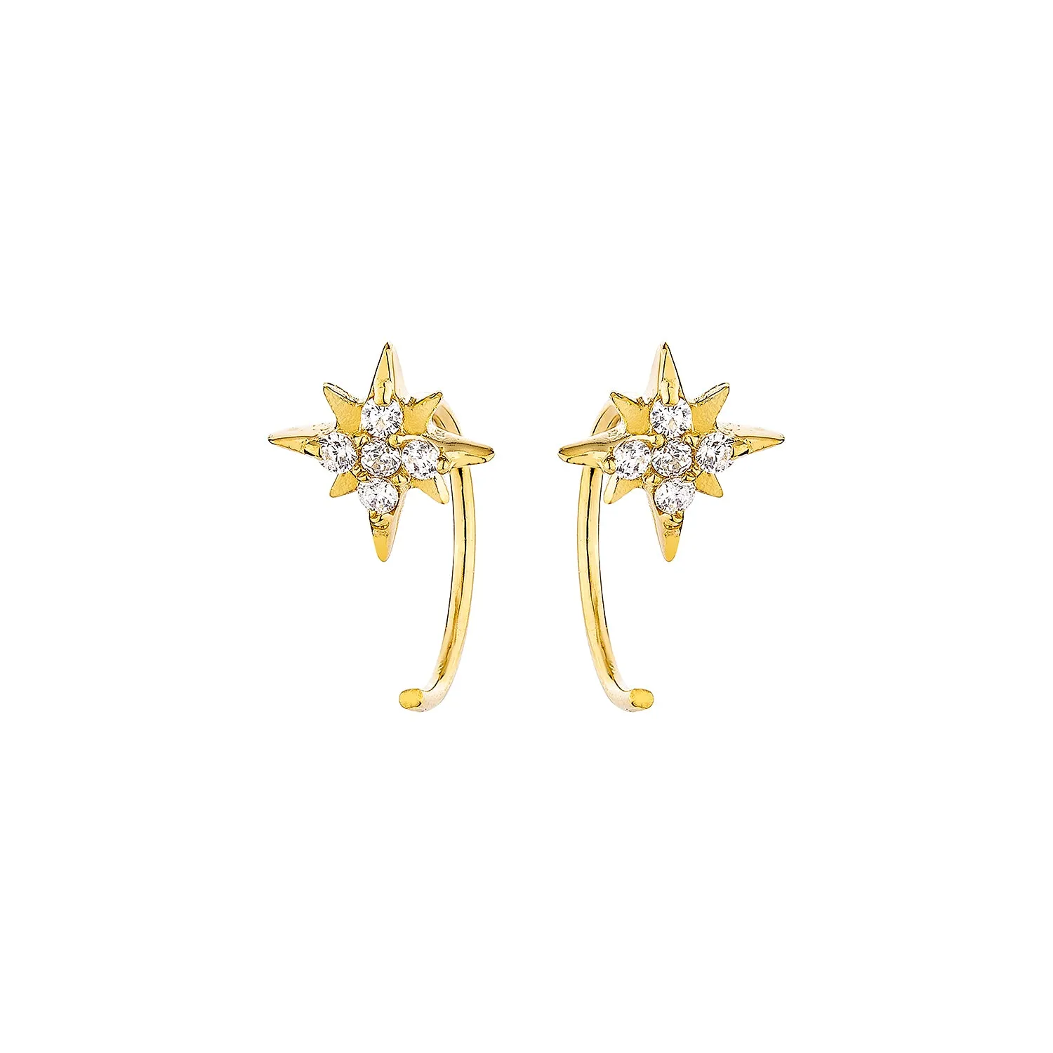 Selene Starlight Earrings - Gold