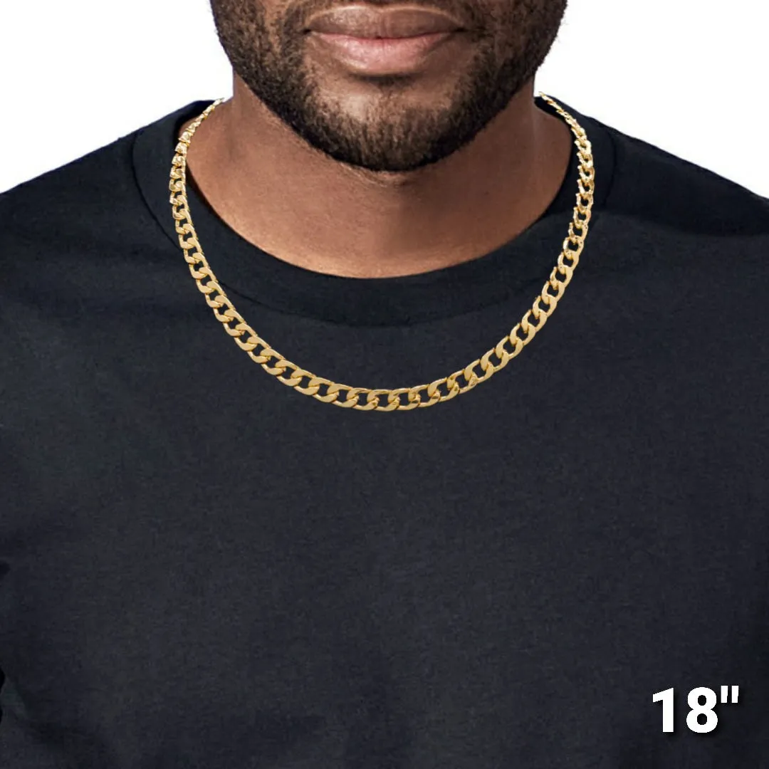 Seoul Stone Gold Cuban Link Chain (6mm)