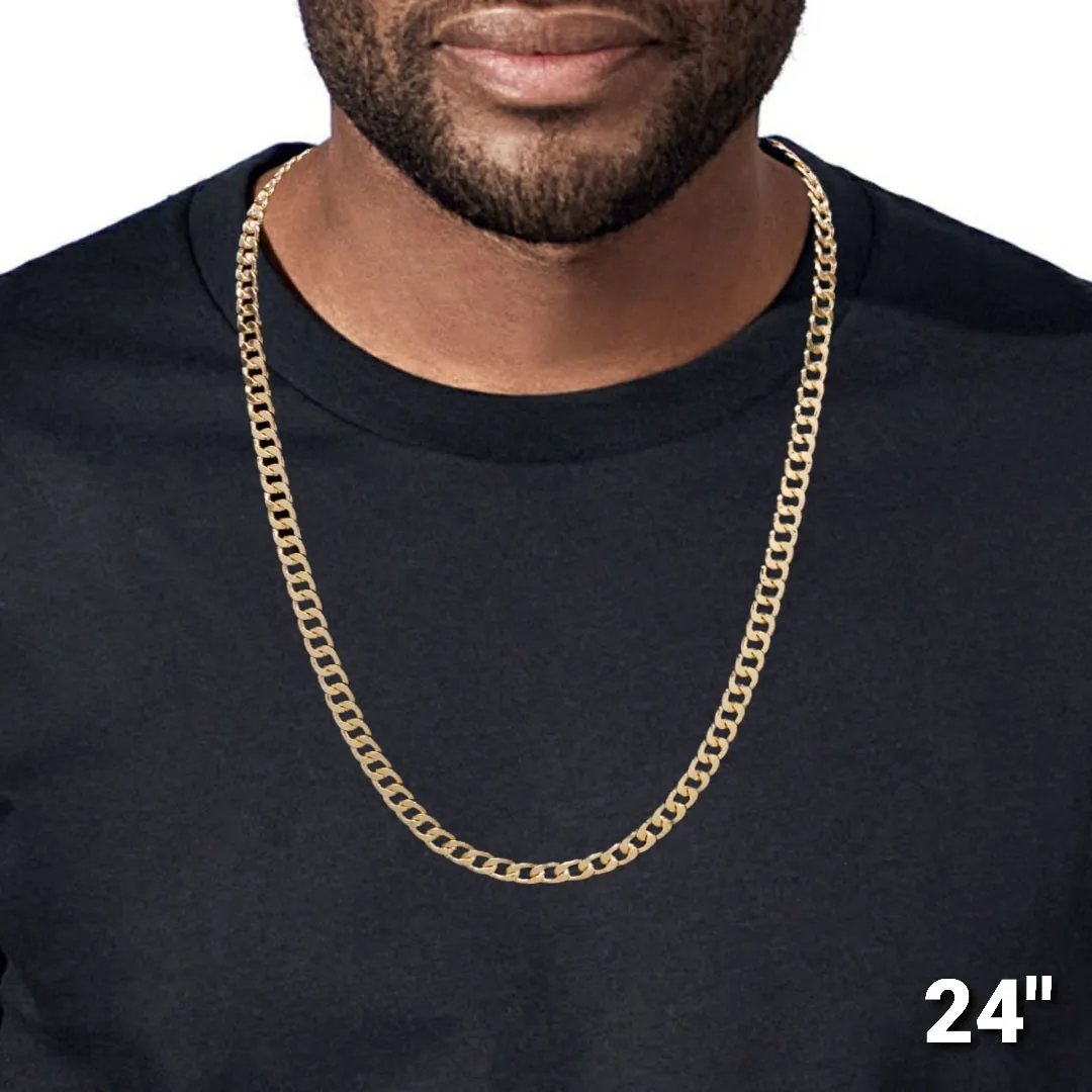 Seoul Stone Gold Cuban Link Chain (6mm)