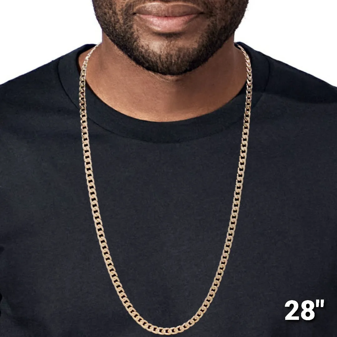 Seoul Stone Gold Cuban Link Chain (6mm)