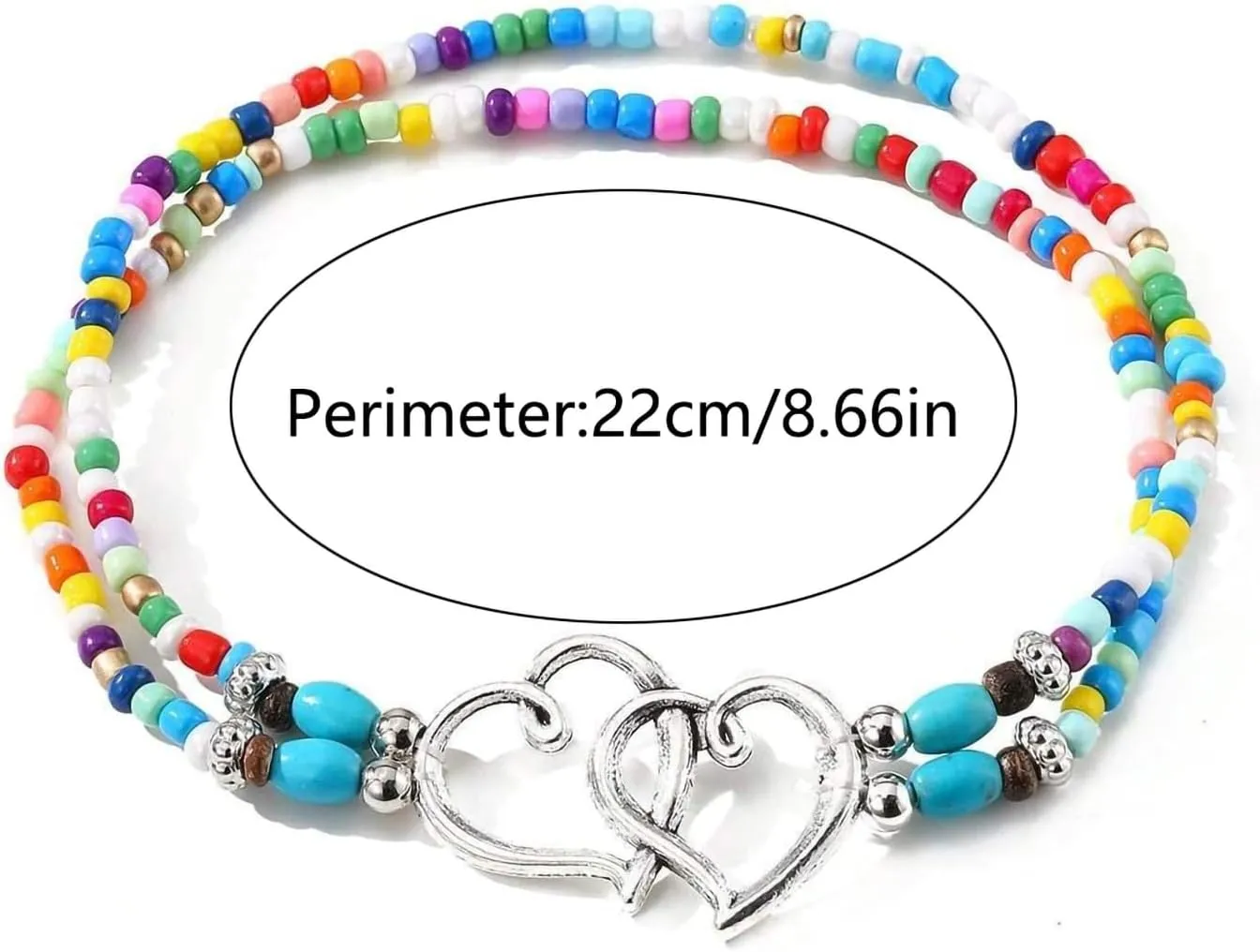 Shell Ankle Bracelet Set for Women, 14K Gold Boho Bead Adjustable Anklet, Hawaiian Beach Seashell Pearl Heart Starfish Conch Foot Jewelry Gifts
