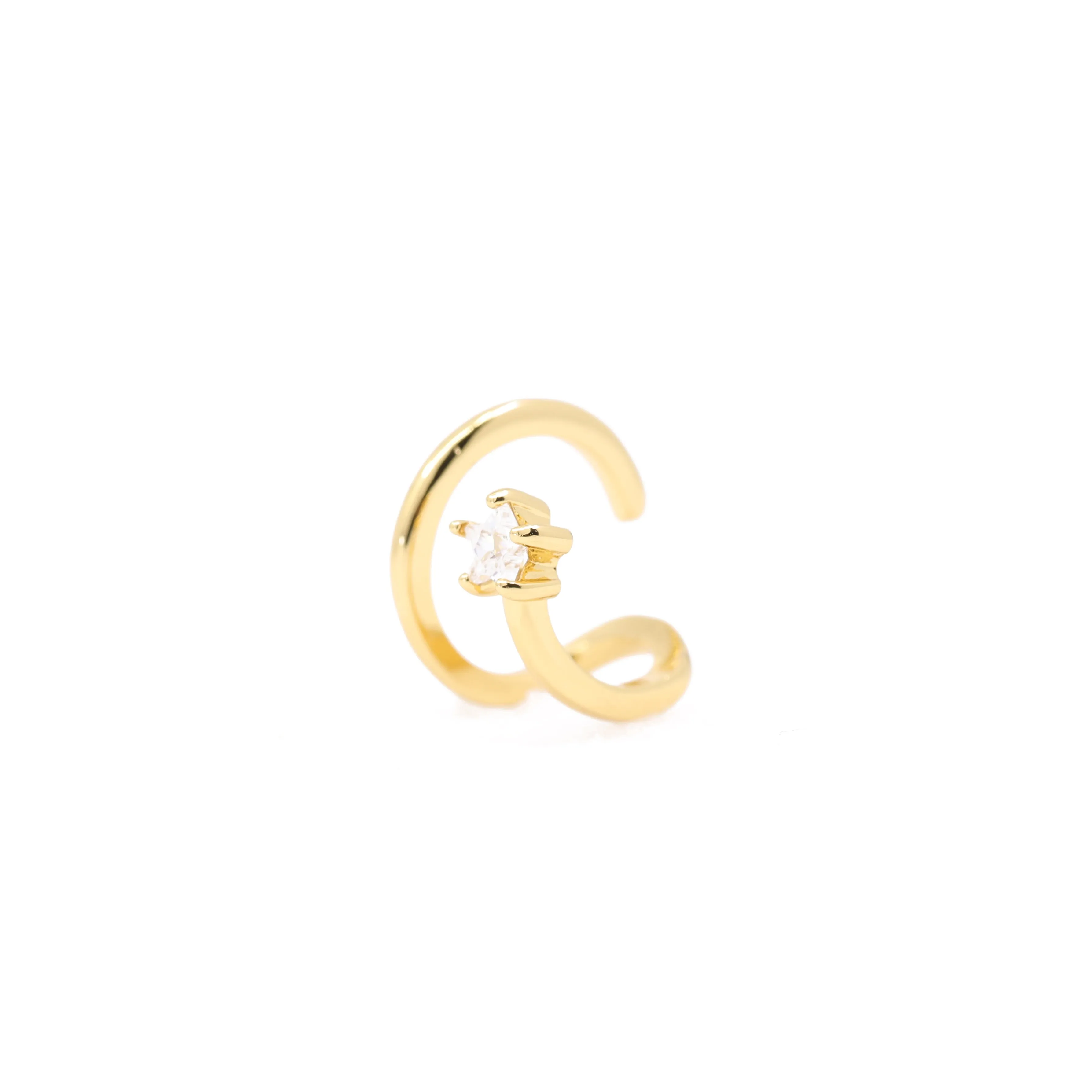 Shooting Star Ear Cuff in Gold
