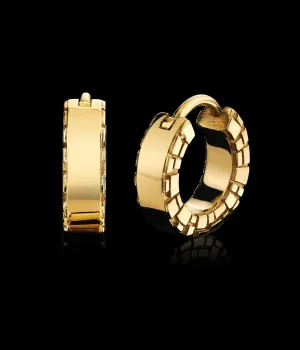 Signature Collection 18k Yellow XL Gold Ear Cuff Earrings