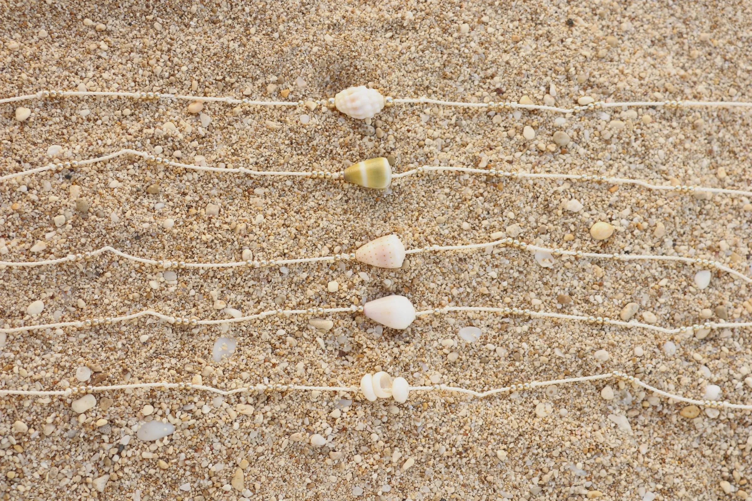 Silk Anklet - White