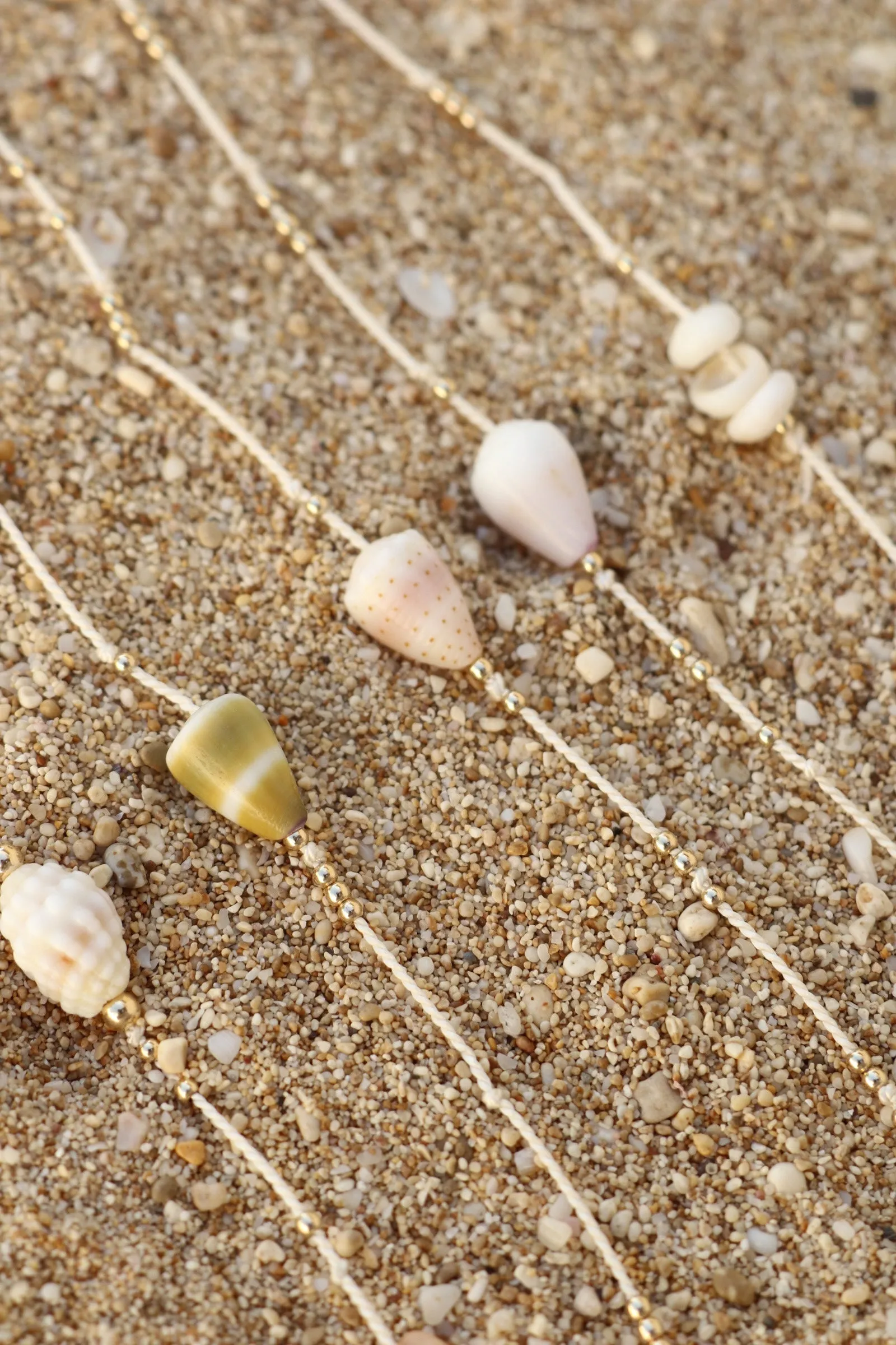 Silk Anklet - White