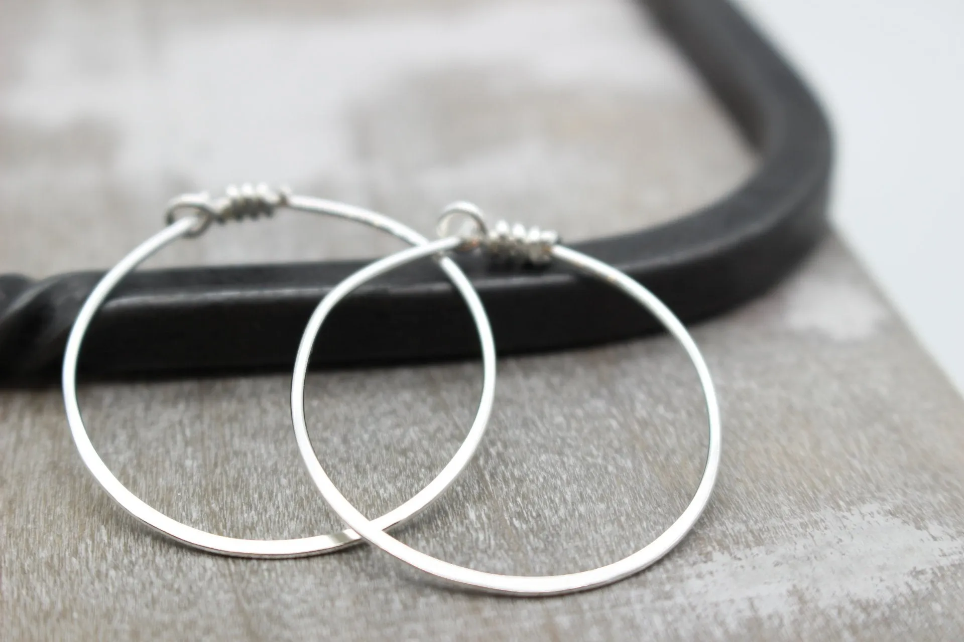 Silver Hoop Earrings