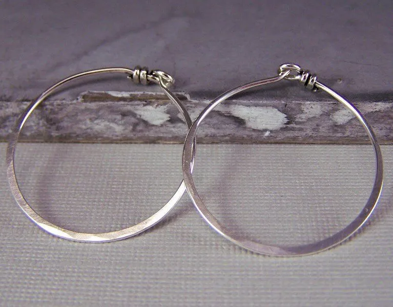 Silver Hoop Earrings