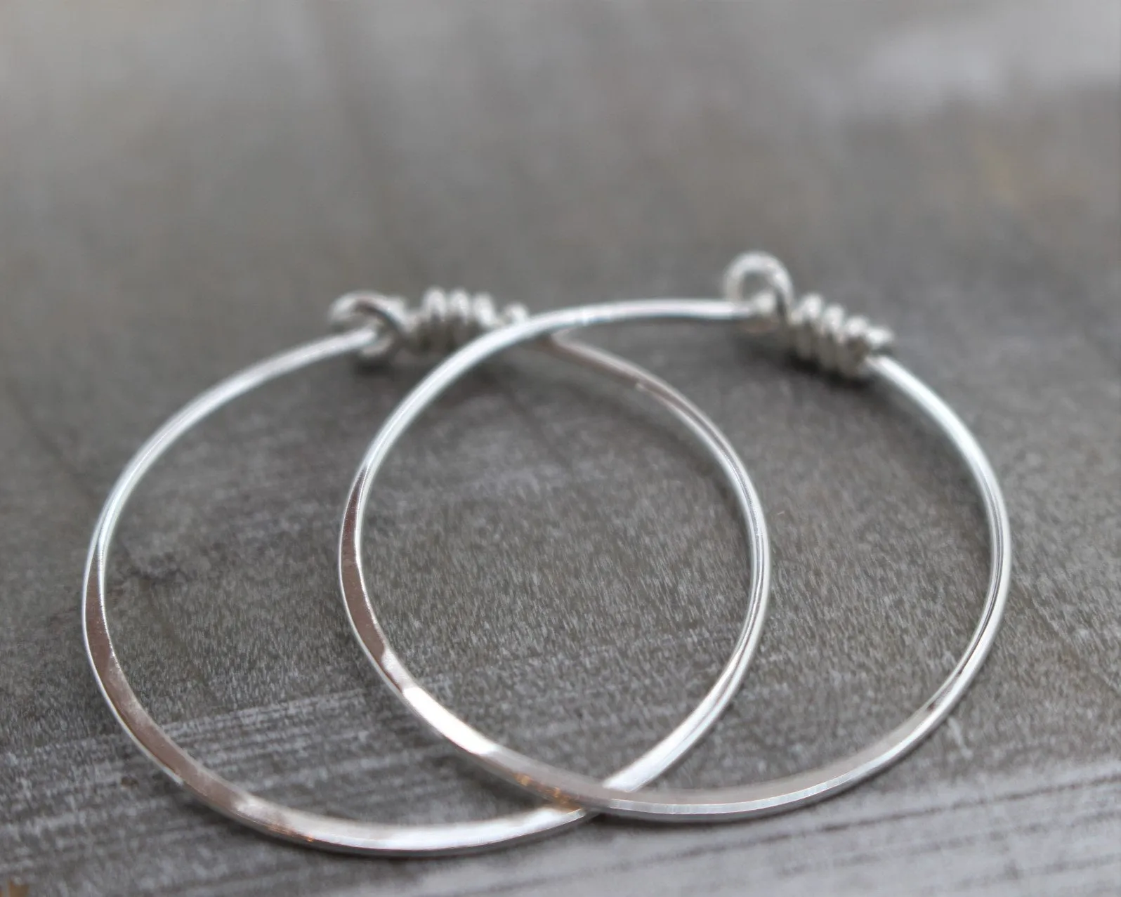 Silver Hoop Earrings