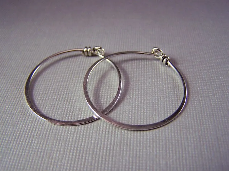 Silver Hoop Earrings