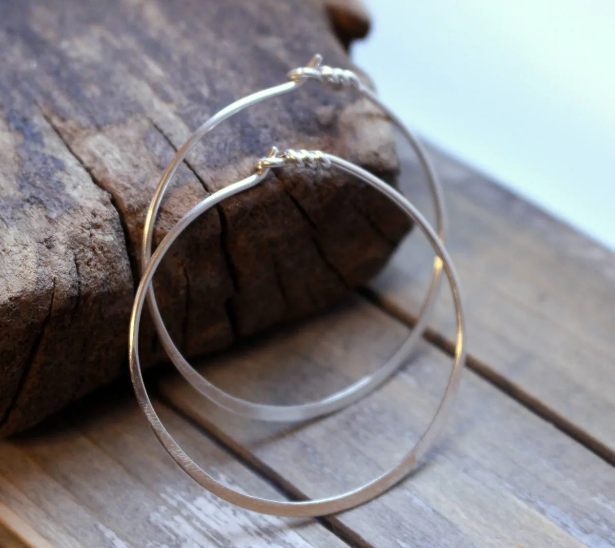 Silver Hoop Earrings
