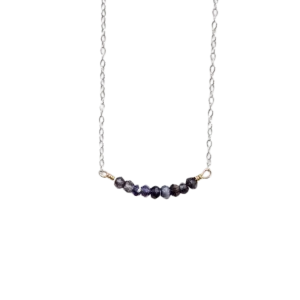 Silver Strand Gemstone Necklace