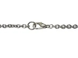 Silver Toned Etched Islam Flag Pendant Necklace