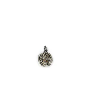 Small Diamond Baguette Disc Charm