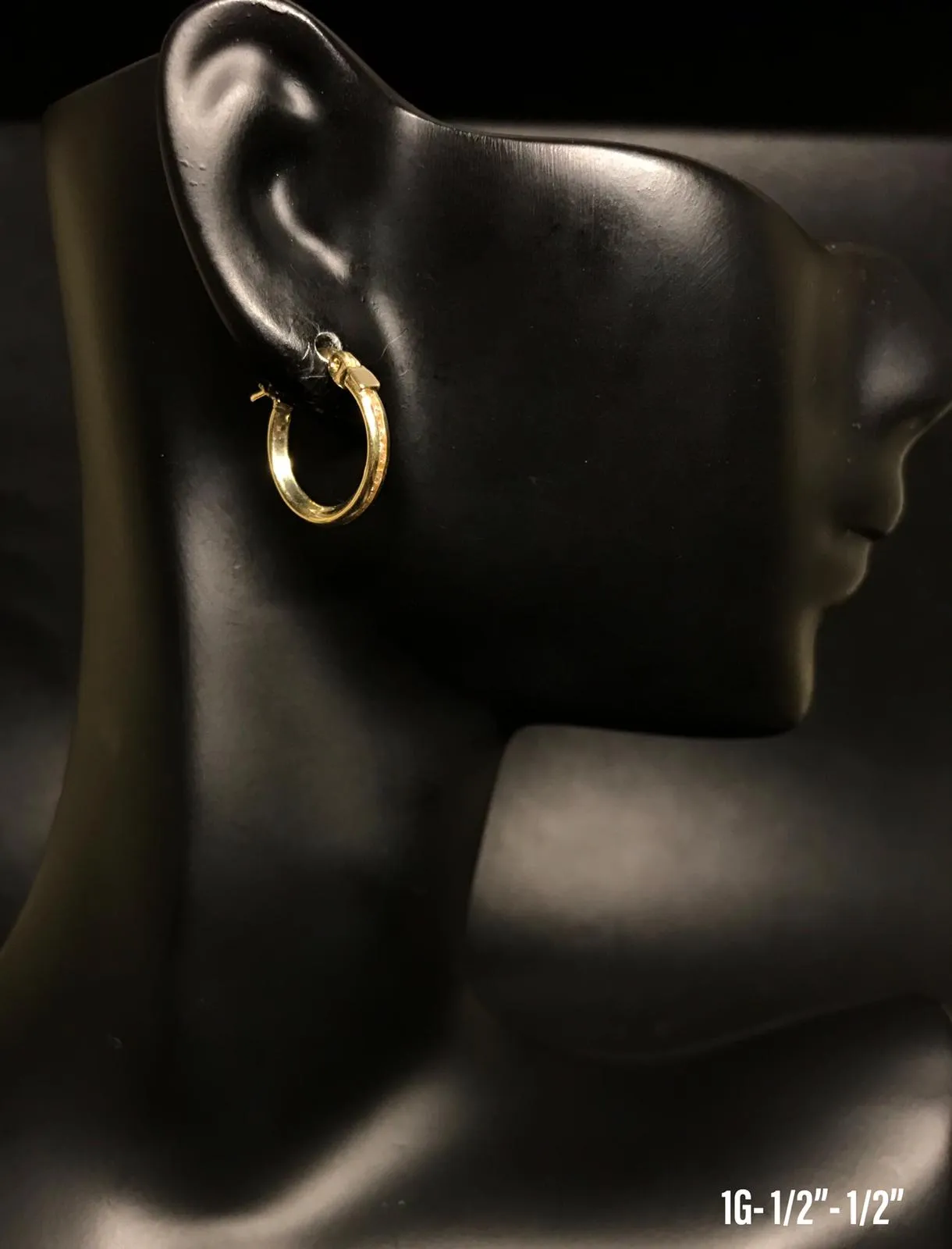 Small hoop earrings 10K solid gold