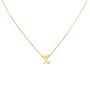 Small Initial Necklace