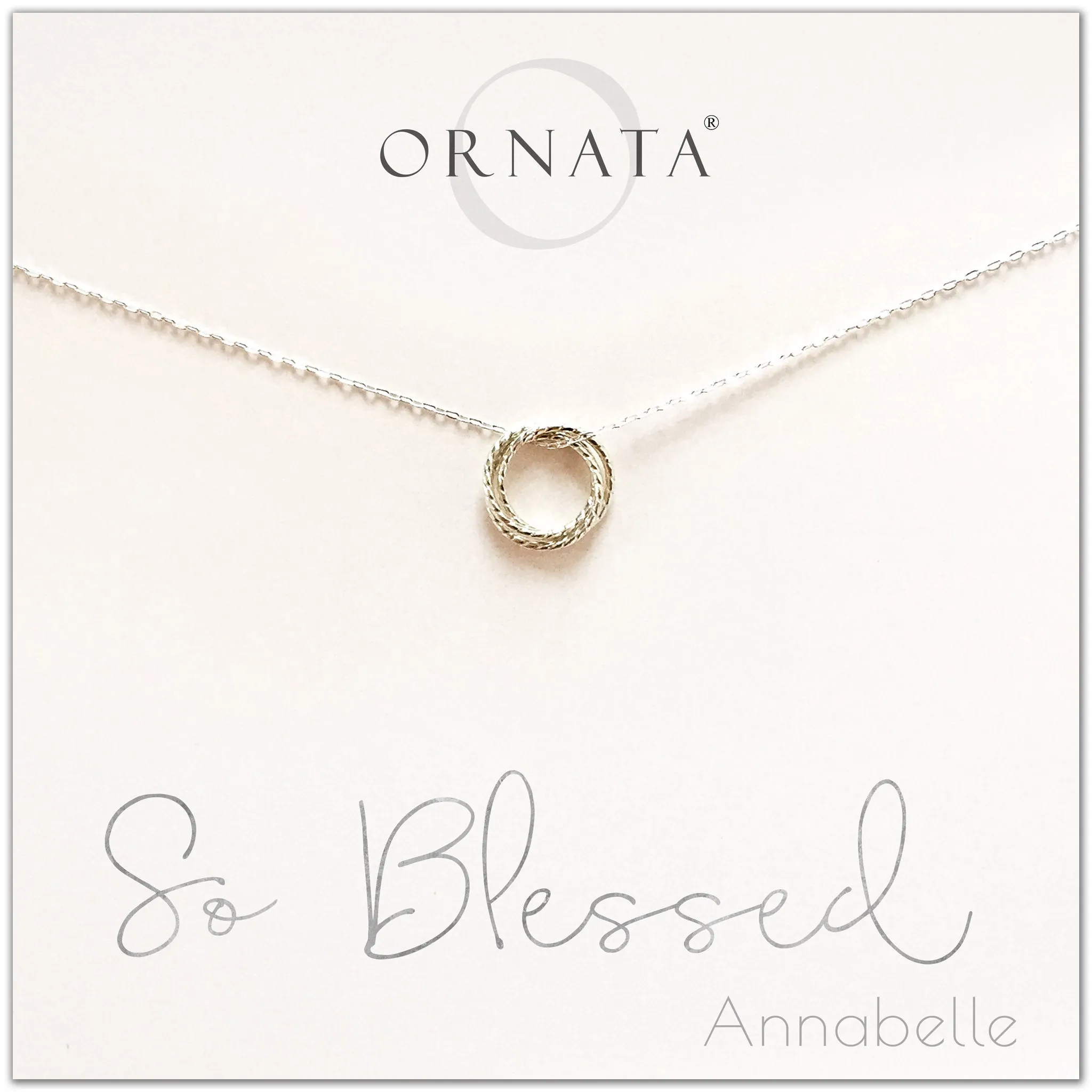 “So Blessed” Sterling Silver Trinity Necklace