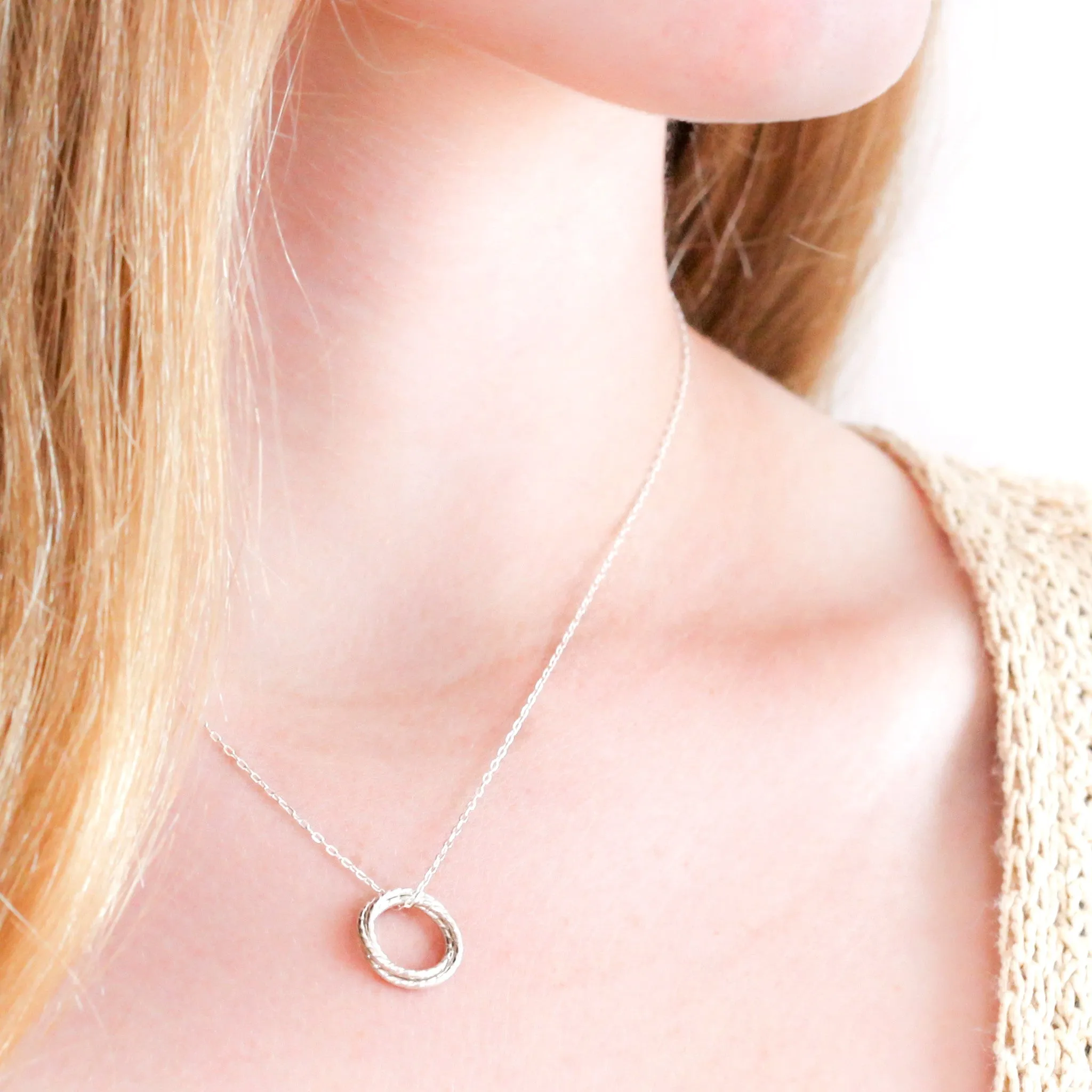 “So Blessed” Sterling Silver Trinity Necklace
