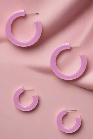 Sofia Richie x 8 Other Reasons Pink Hoop Earrings