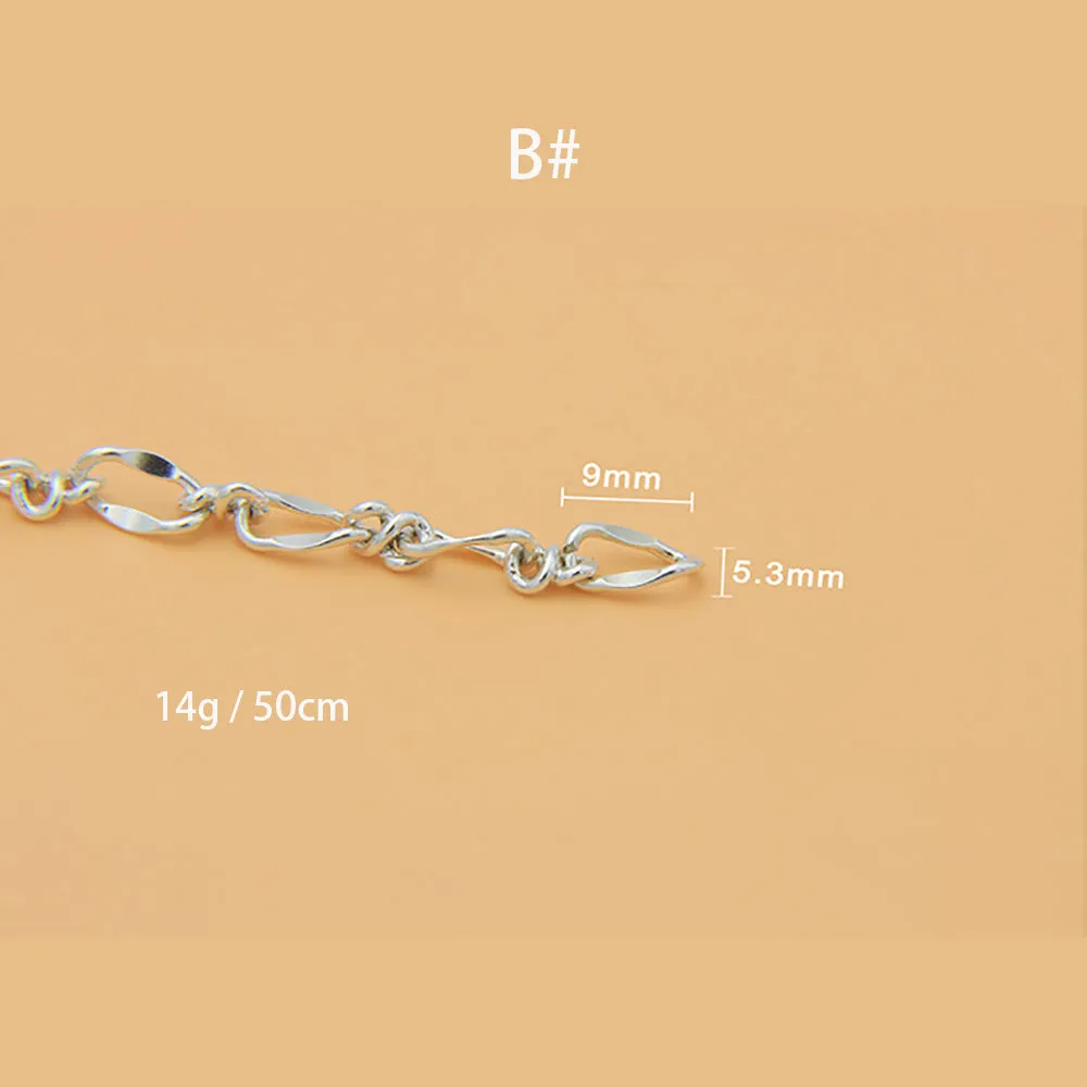 Sold by the Foot BULK 925 Sterling Silver Oval Link Cable Chain Jewelry Making