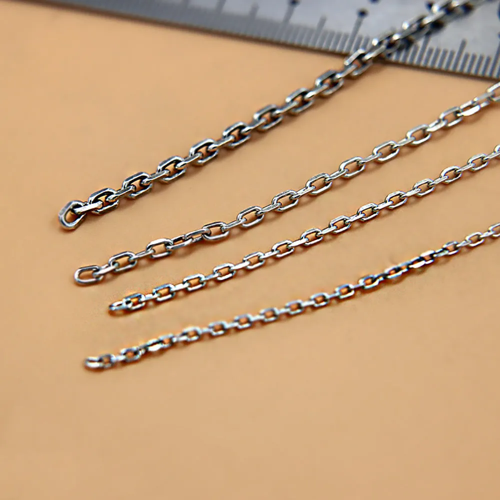 Sold by the Foot BULK 925 Sterling Silver Oval Link Cable Chain Jewelry Making