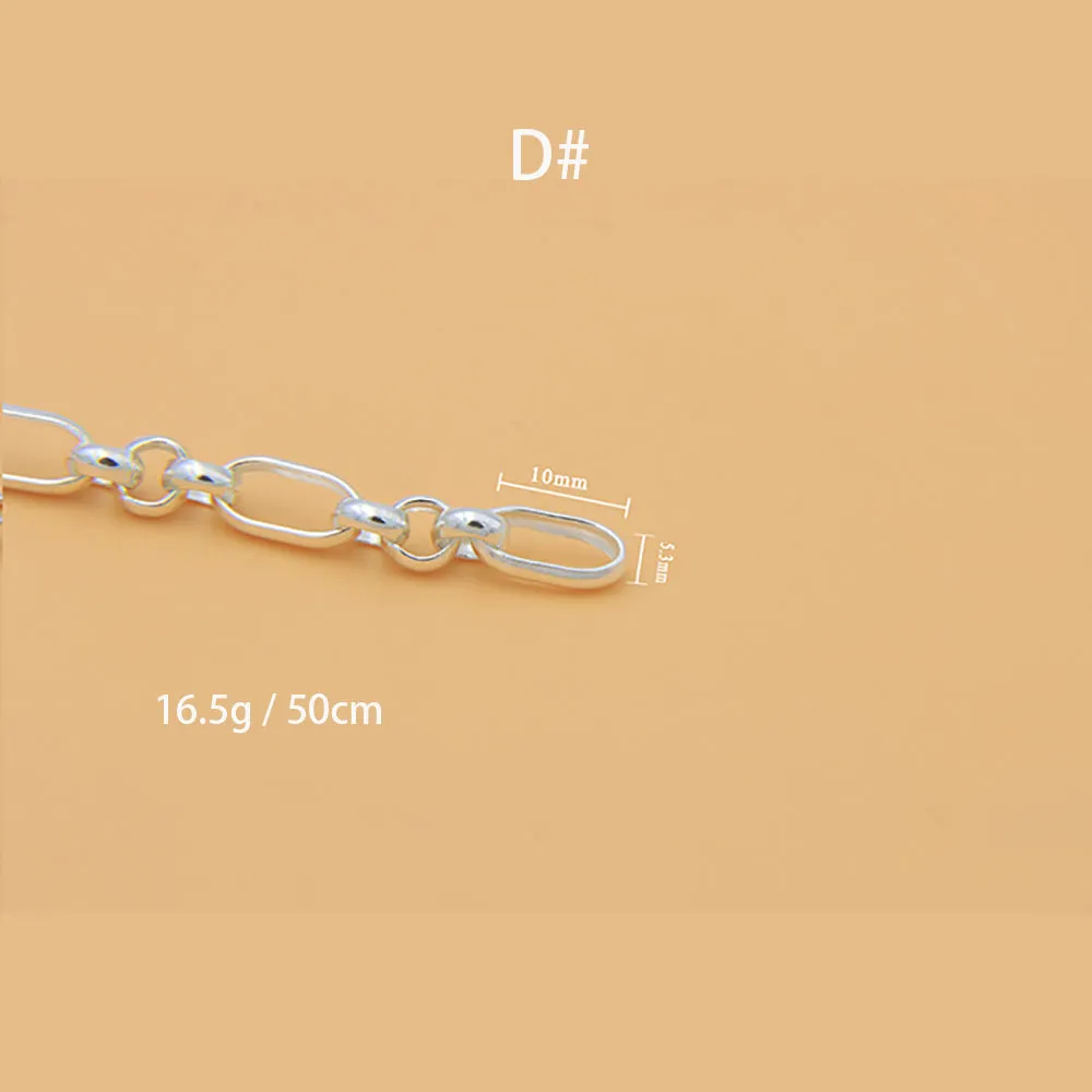 Sold by the Foot BULK 925 Sterling Silver Oval Link Cable Chain Jewelry Making