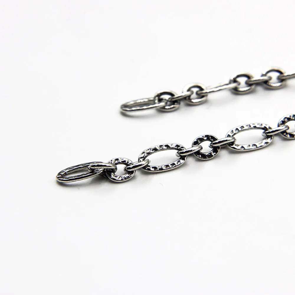 Sold by the Foot BULK Solid 925 Sterling Silver Figaro Chain Jewelry Making