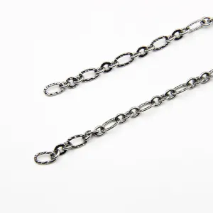 Sold by the Foot BULK Solid 925 Sterling Silver Figaro Chain Jewelry Making