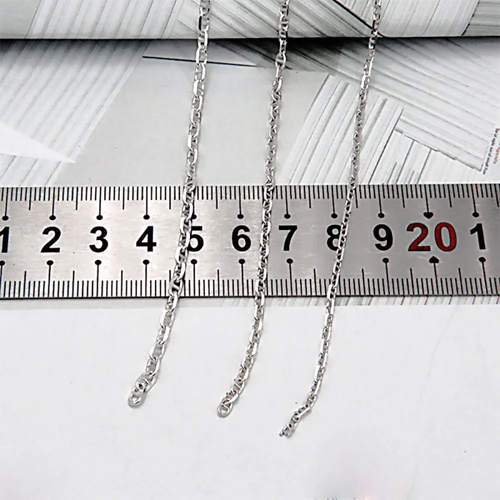 Sold by the Foot BULK Solid 925 Sterling Silver Mariner Cable Chain Jewelry Making