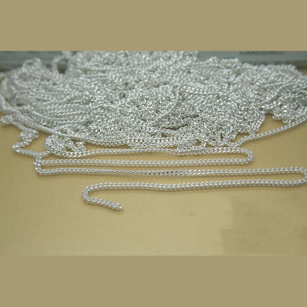 Sold by the Foot BULK Solid 925 Sterling Silver Miami Cuban Cable Chain Jewelry Making