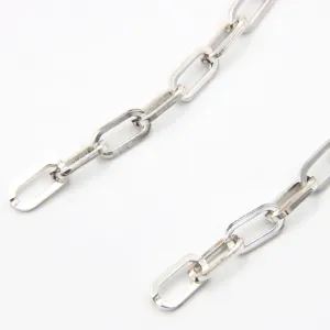 Sold by the Foot BULK Solid 925 Sterling Silver Rectangle Cable Chain Jewelry Making
