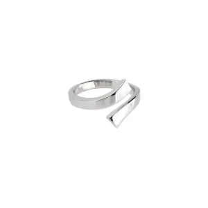 Solid 14kt White Gold Smooth Divided Toe Ring