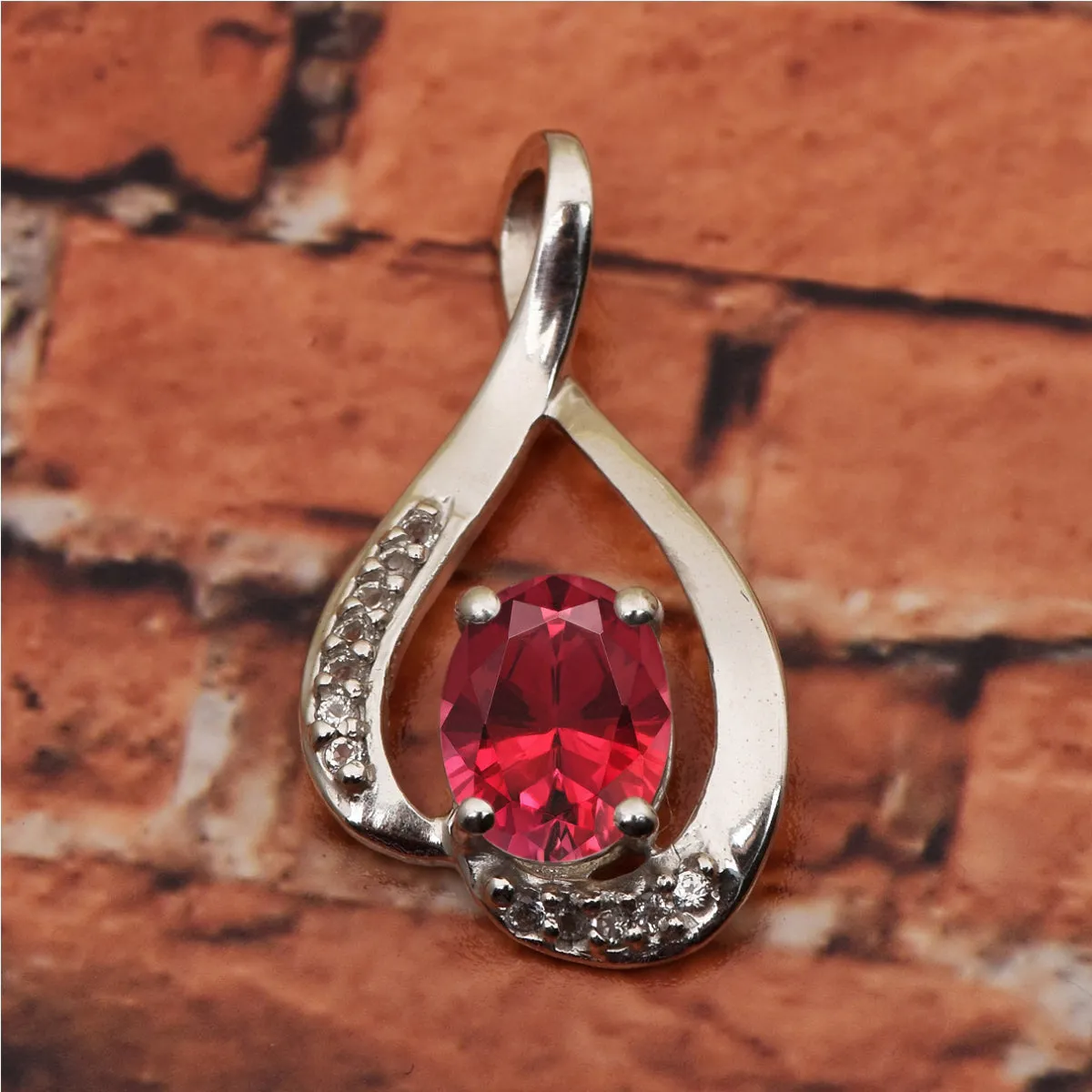 Solitaire Pendant in Multi Choice Gemstone Jewelry