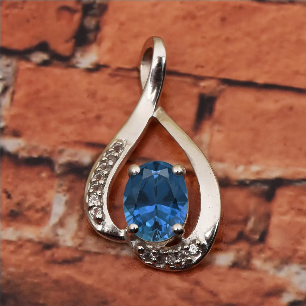 Solitaire Pendant in Multi Choice Gemstone Jewelry