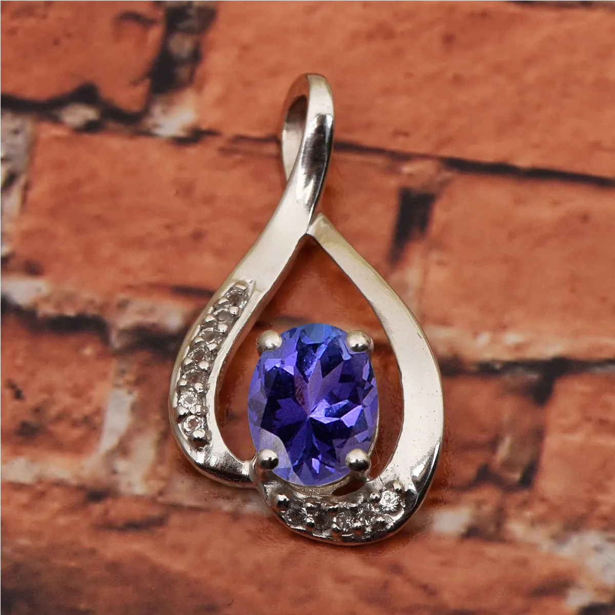 Solitaire Pendant in Multi Choice Gemstone Jewelry