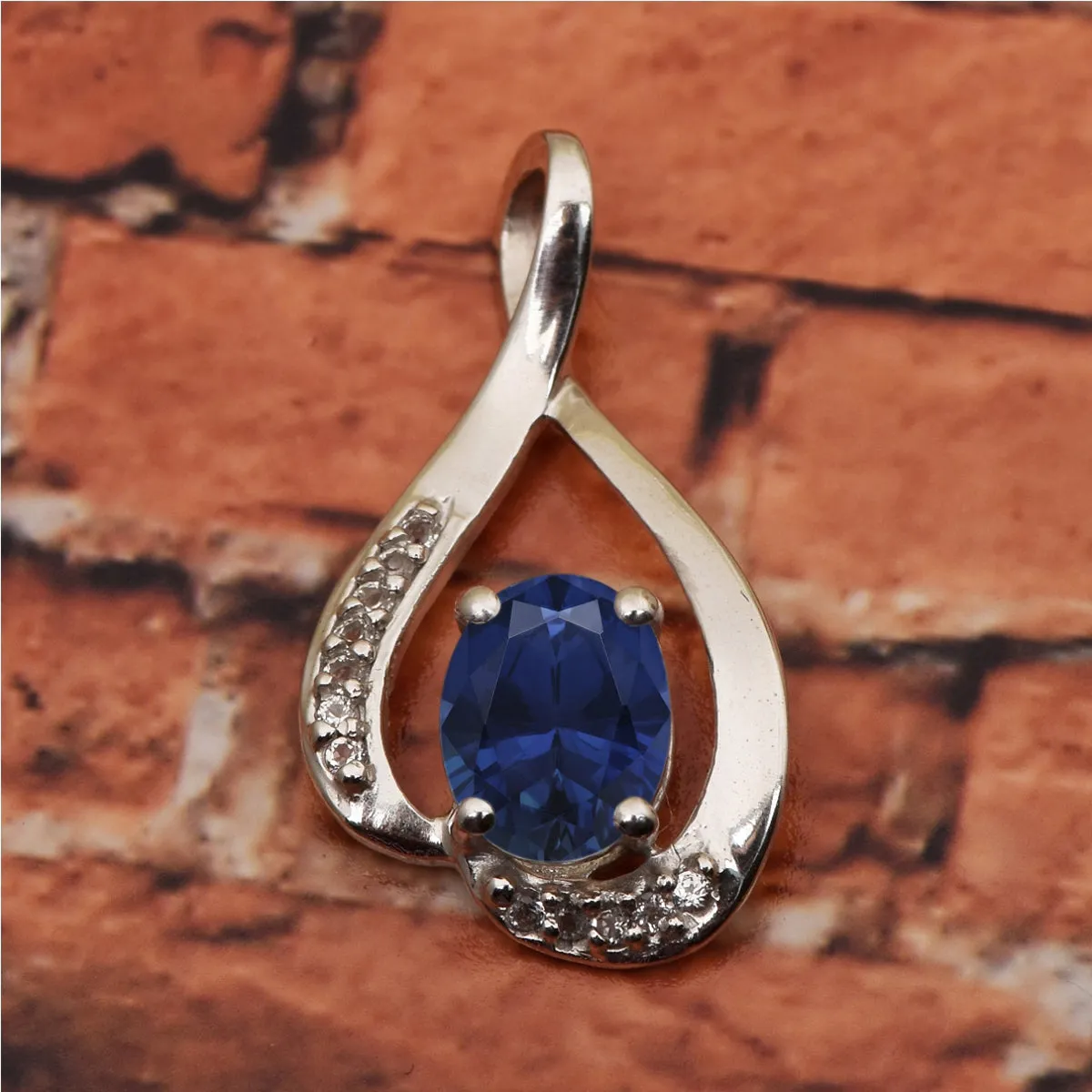 Solitaire Pendant in Multi Choice Gemstone Jewelry