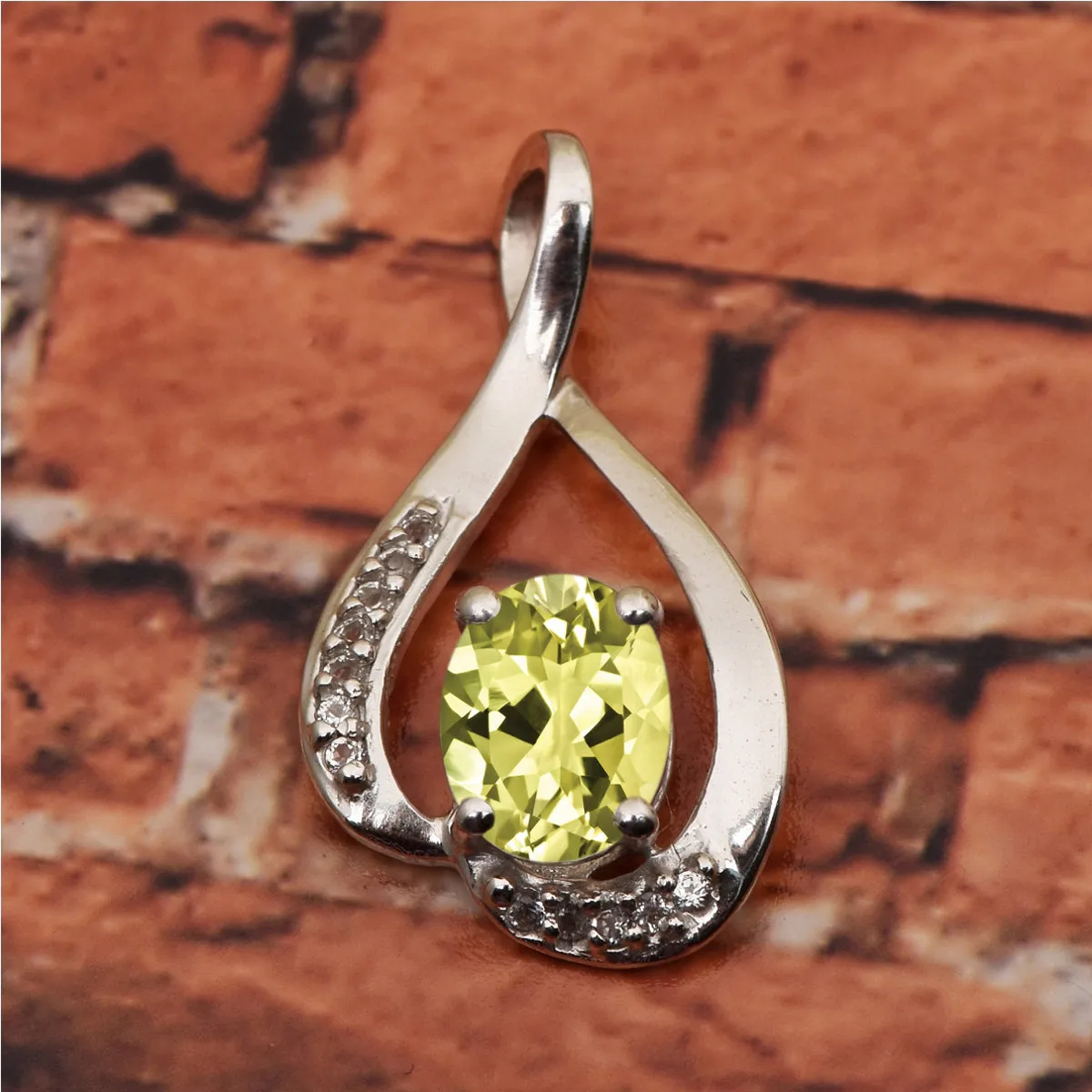 Solitaire Pendant in Multi Choice Gemstone Jewelry