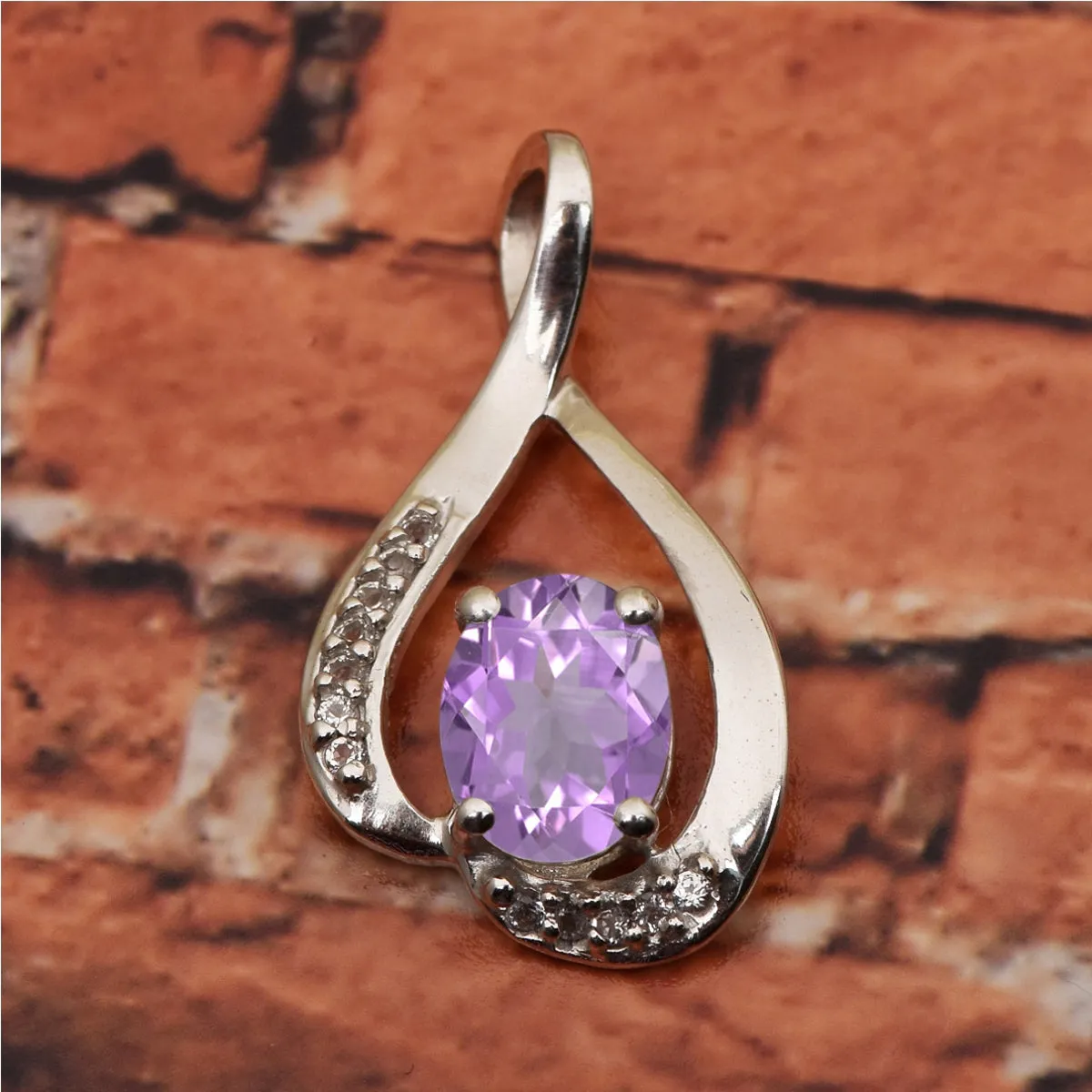 Solitaire Pendant in Multi Choice Gemstone Jewelry