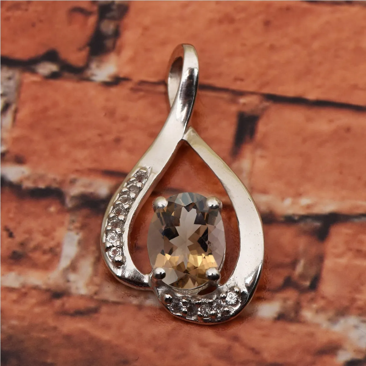 Solitaire Pendant in Multi Choice Gemstone Jewelry