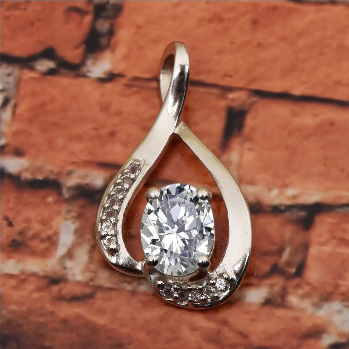 Solitaire Pendant in Multi Choice Gemstone Jewelry