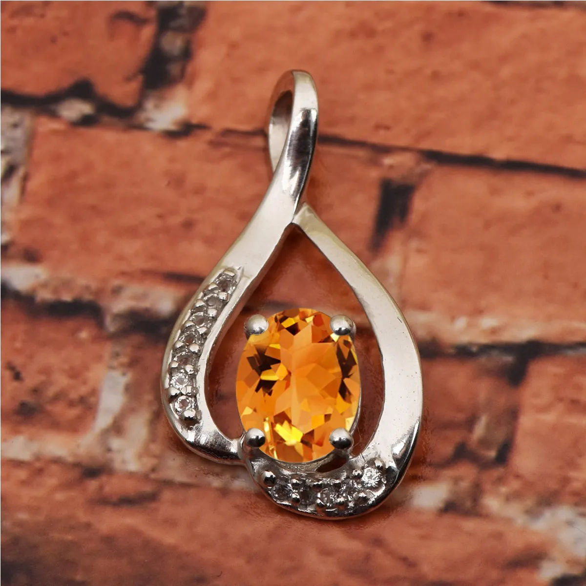 Solitaire Pendant in Multi Choice Gemstone Jewelry