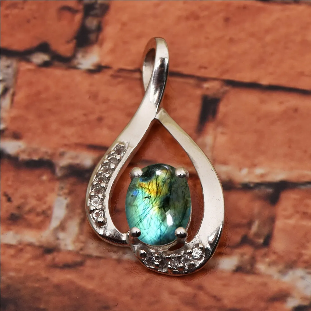 Solitaire Pendant in Multi Choice Gemstone Jewelry