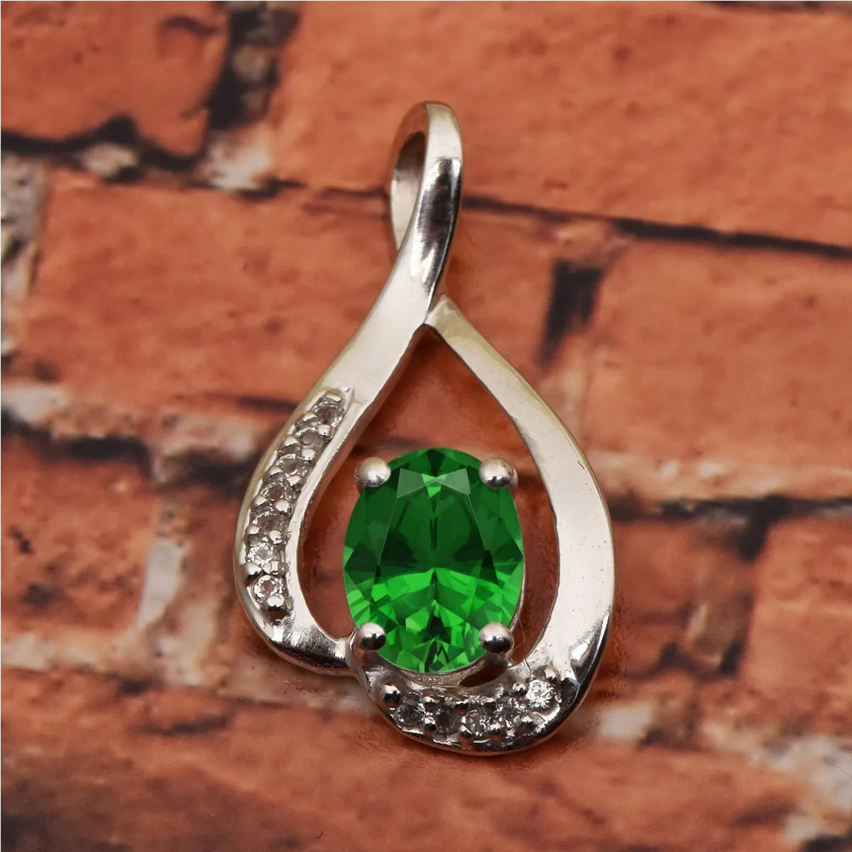 Solitaire Pendant in Multi Choice Gemstone Jewelry
