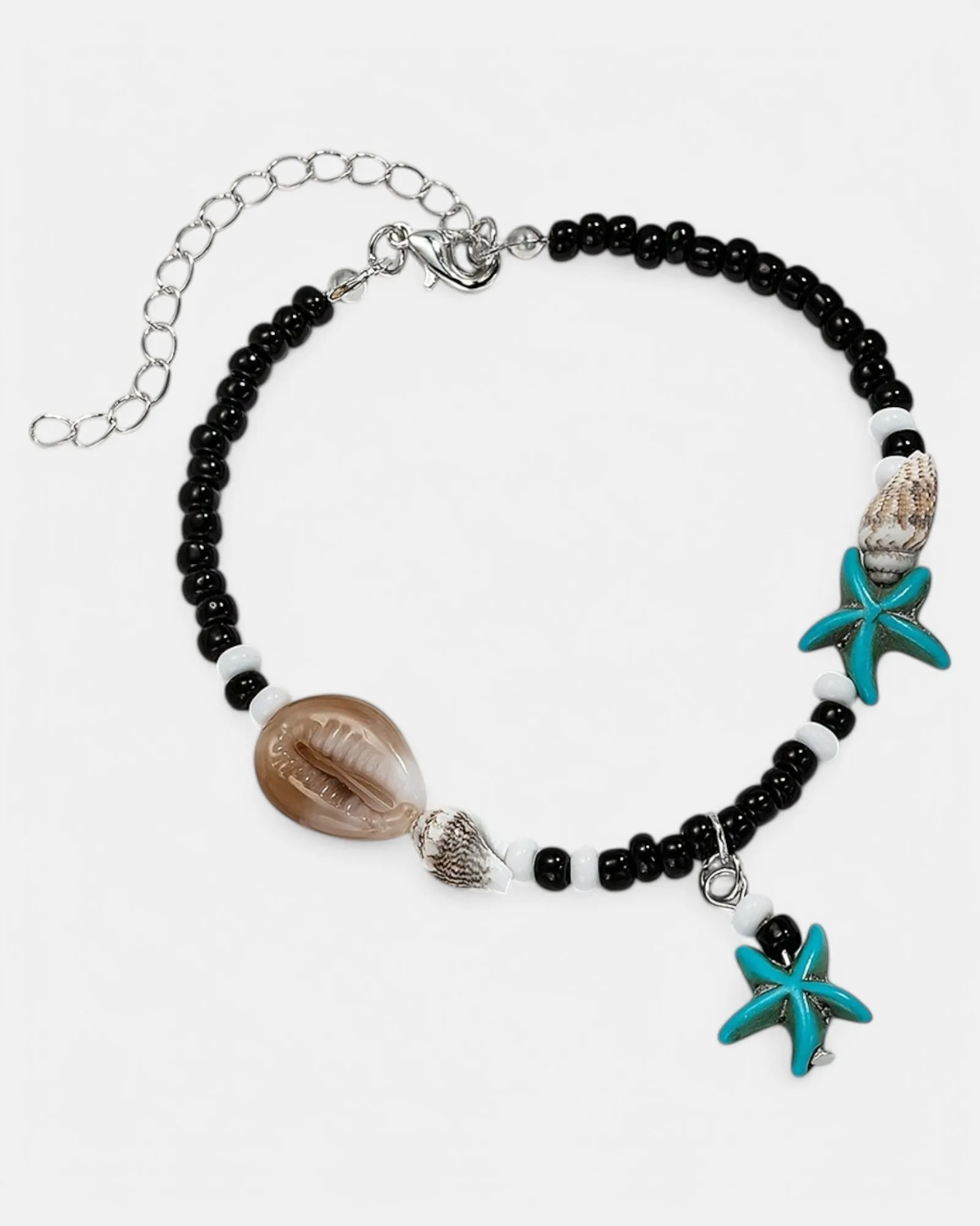 Sophie – Vintage Boho Ankle Bracelet with Shell & Beads