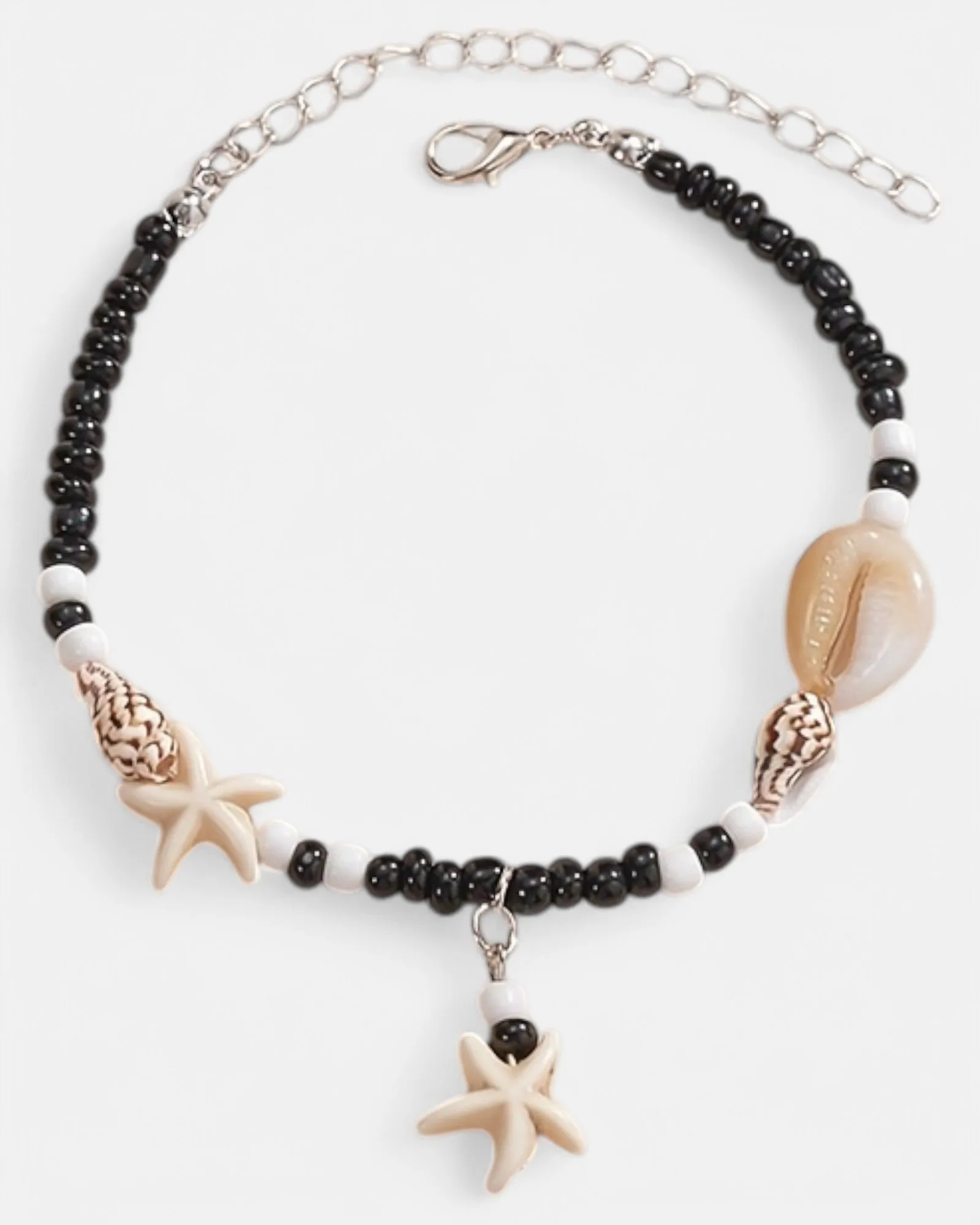 Sophie – Vintage Boho Ankle Bracelet with Shell & Beads