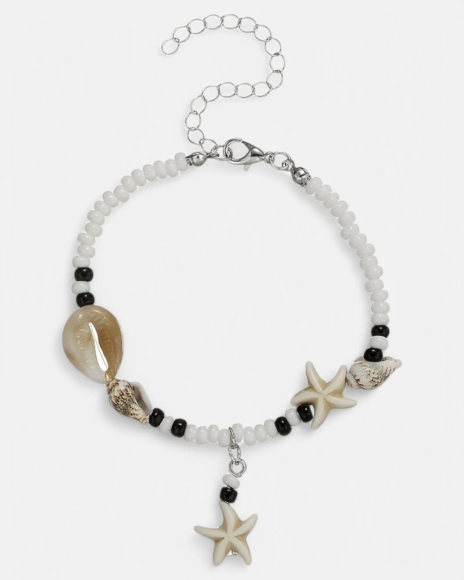 Sophie – Vintage Boho Ankle Bracelet with Shell & Beads