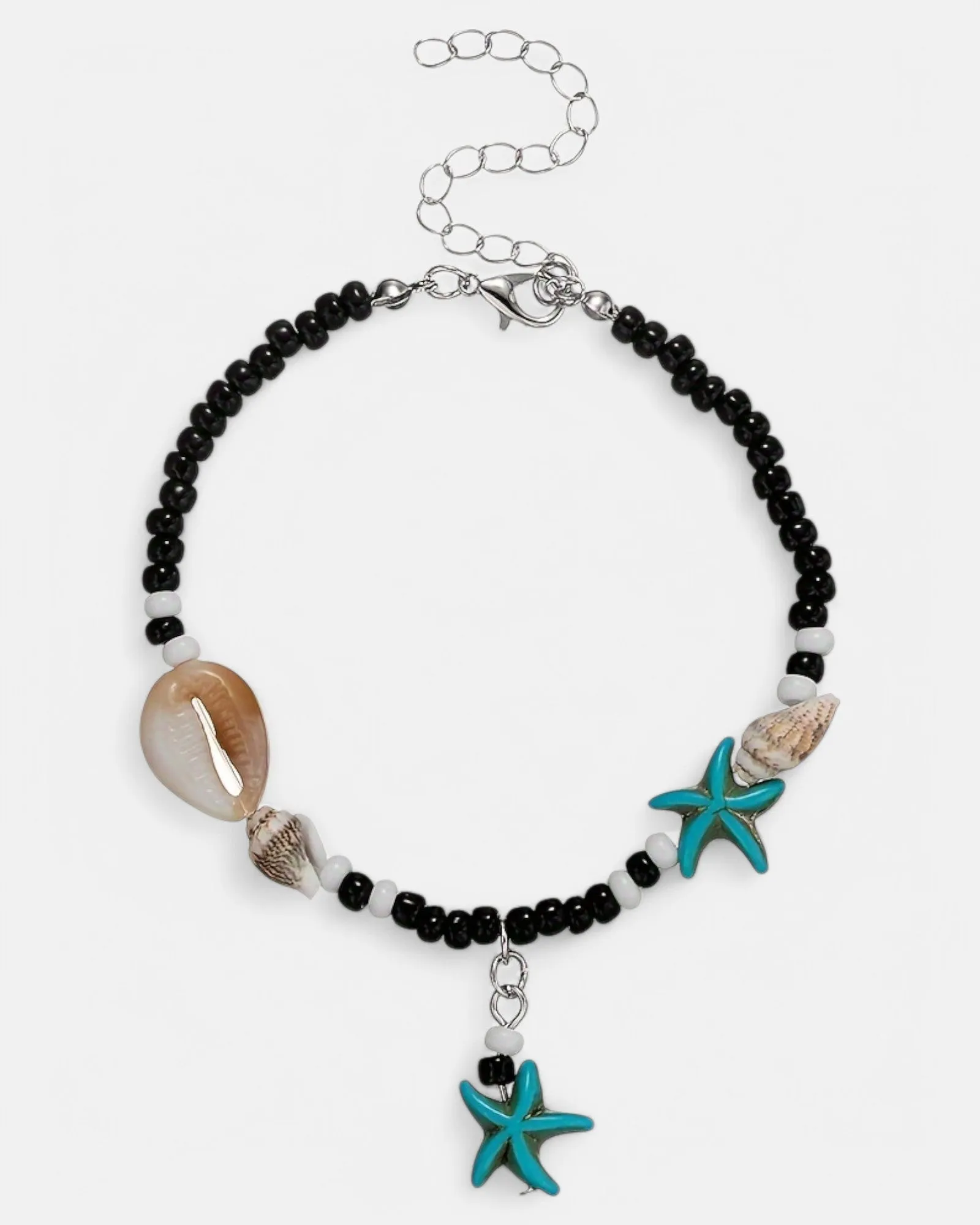 Sophie – Vintage Boho Ankle Bracelet with Shell & Beads
